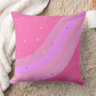Abstract Hot Pink Color Inspiration Throw Pillow