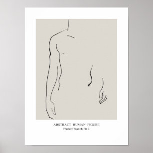Abstract human Figure Poster