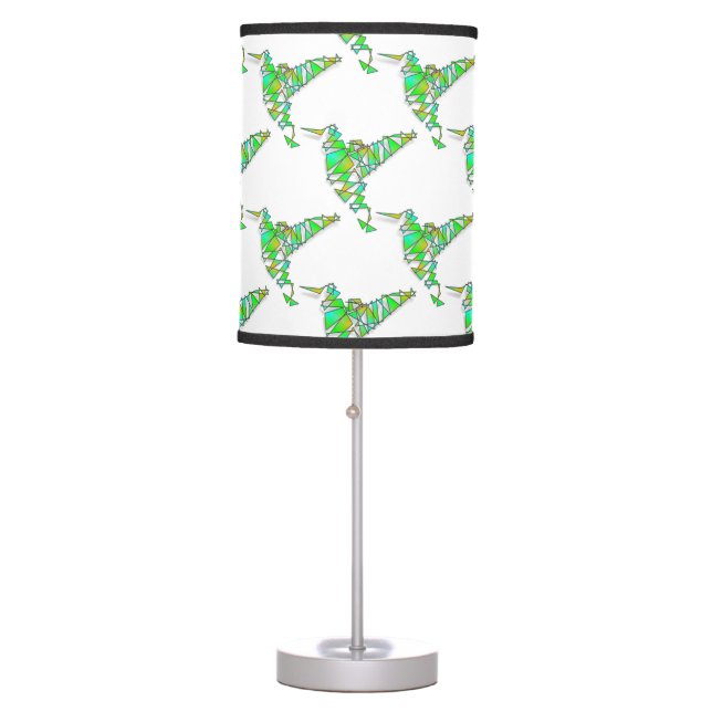 Abstract Hummingbirds Table Lamp (Front)
