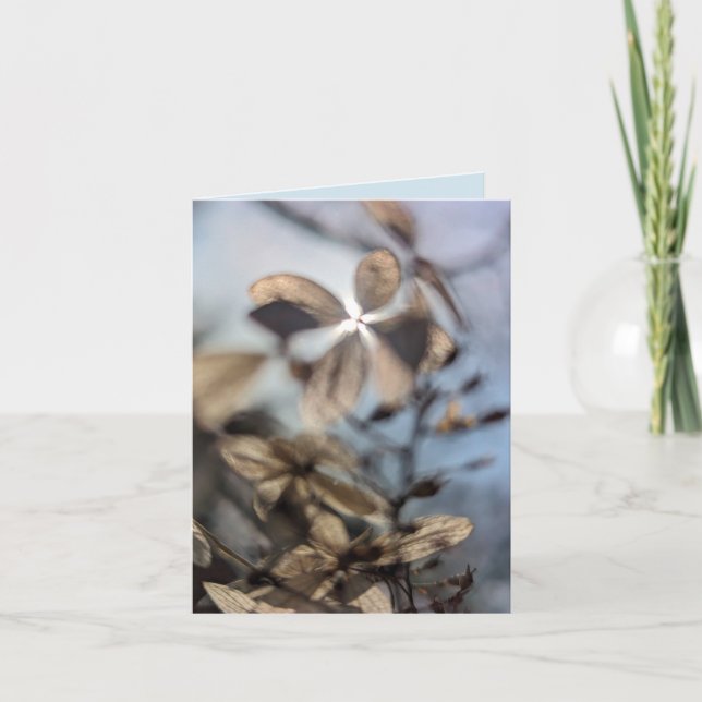 Abstract Hydrangea Card (Front)