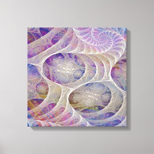 Abstract _ Ice Palace _ Square Canvas Art
