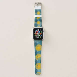 Abstract Ikat and boho style handcraft fabric patt Apple Watch Band