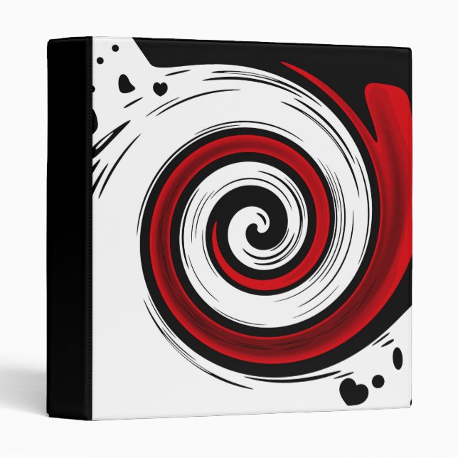 abstract illustration 3 ring binder (Front/Spine)