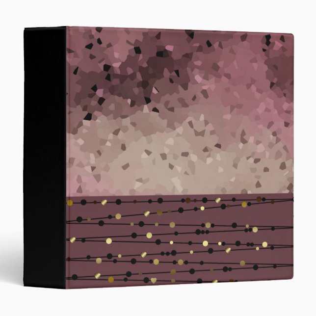 Abstract illustration 3 ring binder (Front/Spine)