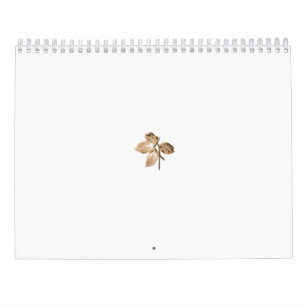 Abstract illustration of a branch with light beige calendar