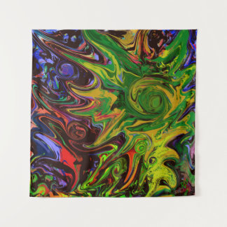 Abstract image entitled "Worlds arise" Tapestry