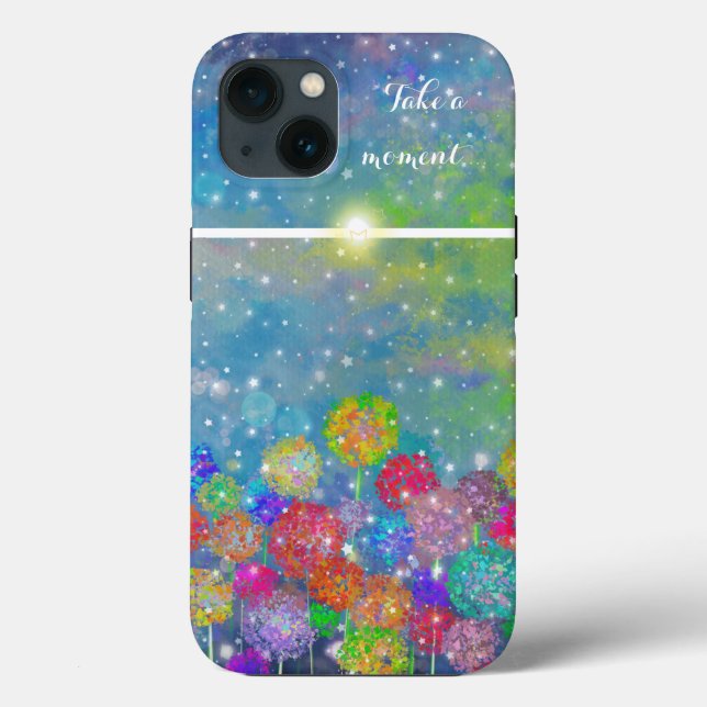 Abstract impressionist field of flowers Case-Mate iPhone case (Back)