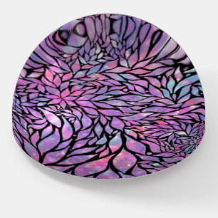 Abstract impressionist leaves paperweight