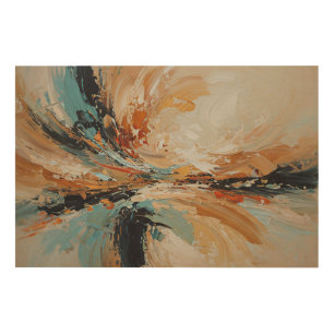 Abstract Impressions Wood Wall Art