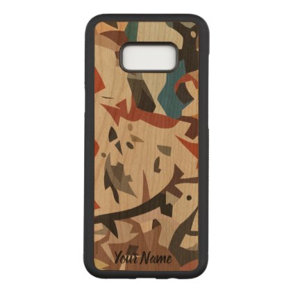 Abstract in beige tones carved samsung galaxy s8+ case