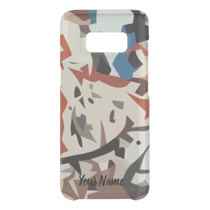Abstract in beige tones uncommon samsung galaxy s8 case