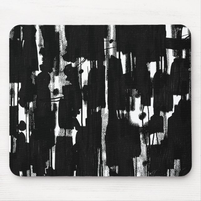Abstract in Black Mouse Pad (Front)
