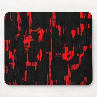 Abstract in Black - Red Mouse Pad