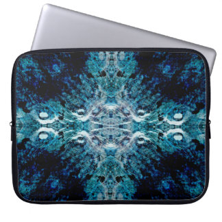 Abstract in Blue and Teal. Some soft edges. Laptop Sleeve