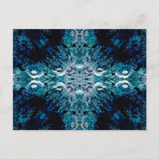 Abstract in Blue and Teal. Some soft edges. Postcard