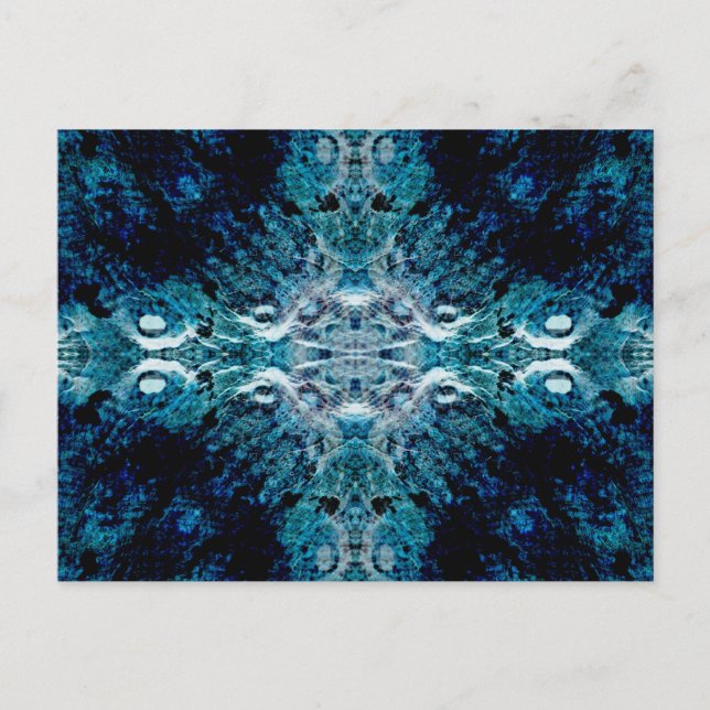 Abstract in Blue and Teal. Some soft edges. Postcard (Front)