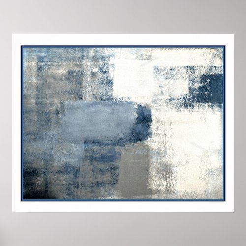 Abstract in Denim 16x20 Print