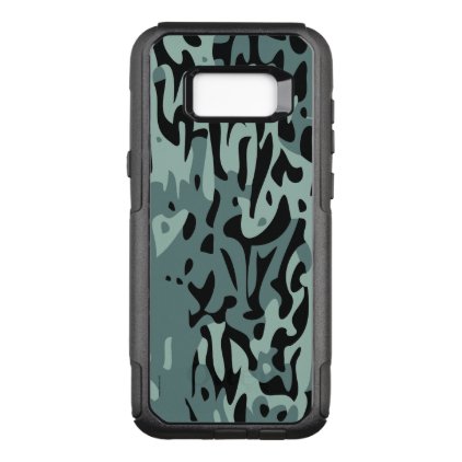 Abstract in grey and black OtterBox commuter samsung galaxy s8+ case