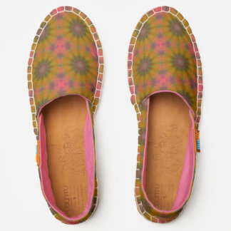 Abstract in Orange and Pink Espadrilles