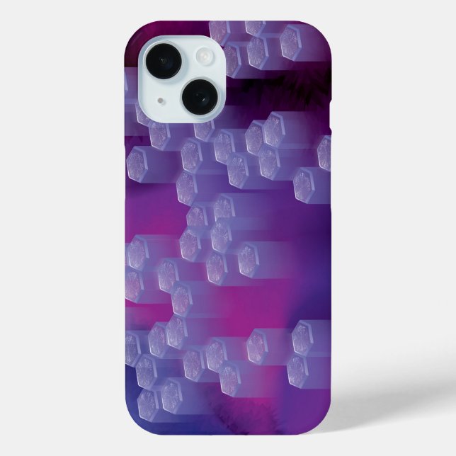 Abstract in Purples Case-Mate iPhone Case (Back)