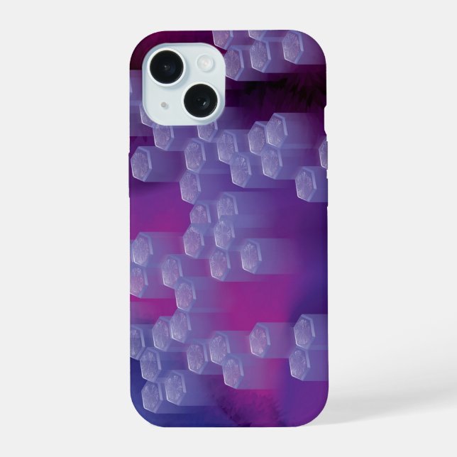 Abstract in Purples Iphone Case (Back)