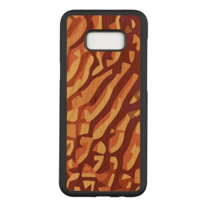 Abstract in shades of red carved samsung galaxy s8+ case