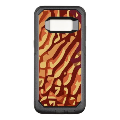 Abstract in shades of red OtterBox commuter samsung galaxy s8 case