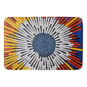 Abstract in Tape—Starburst Bath Mat