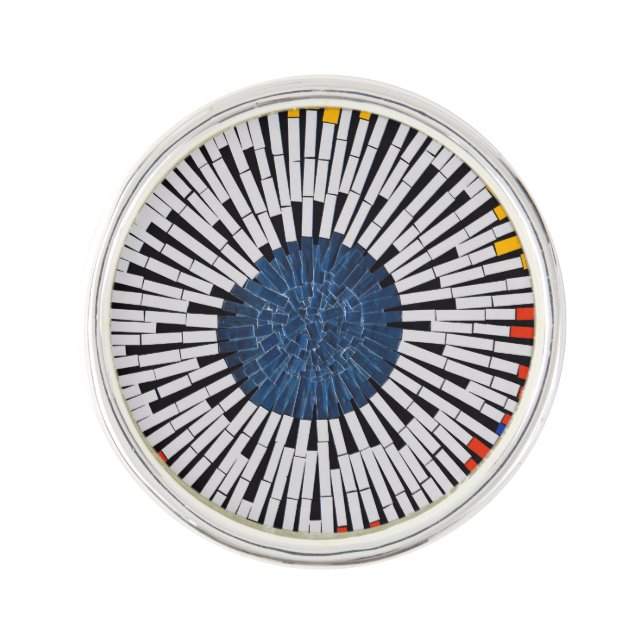 Abstract in Tape—Starburst Lapel Pin (Front)