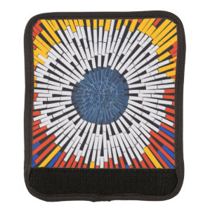 Abstract in Tape—Starburst Luggage Handle Wrap