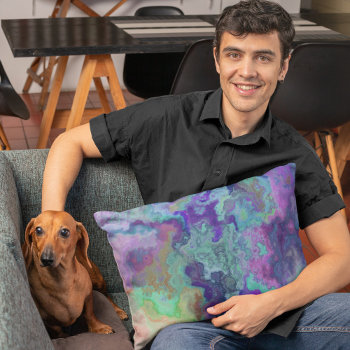 Abstract In Watercolor Lumbar Pillow by efhenneke at Zazzle