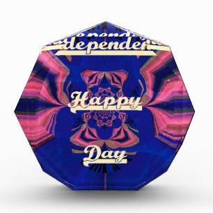 Abstract Independence Day Celebration Art Acrylic Award