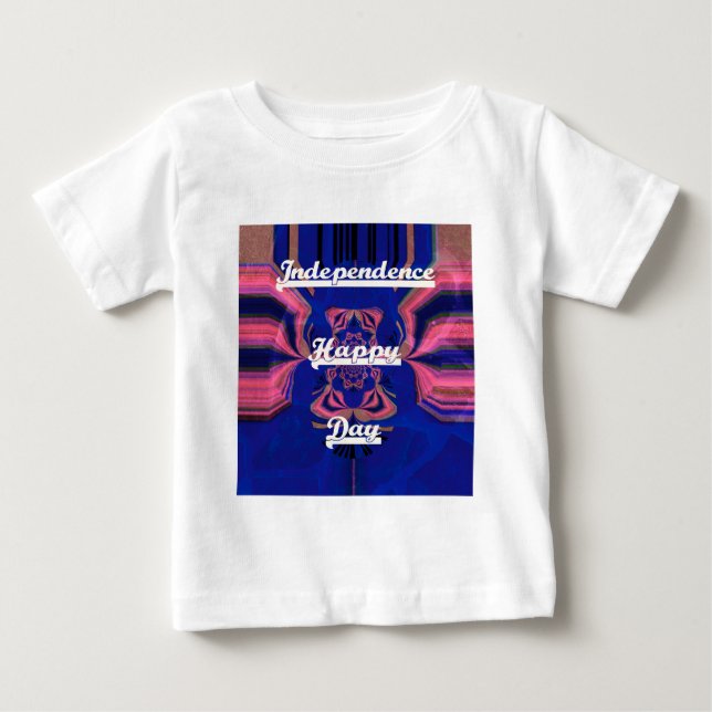 Abstract Independence Day Celebration Art Baby T-Shirt (Front)