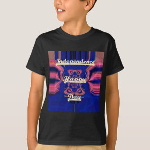 Abstract Independence Day Celebration Art T-Shirt