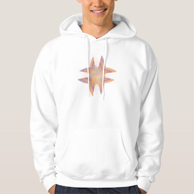 Abstract Indian Fethers Hoodie (Front)