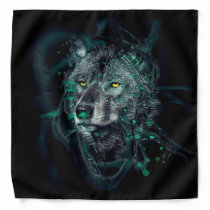Abstract indian wolf bandana