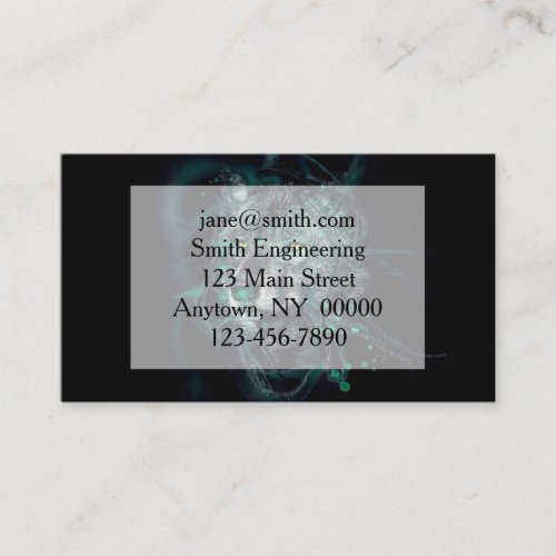 Abstract indian wolf business card