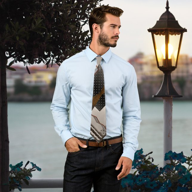 Abstract Industrial Metallic Design Tie (Creator Uploaded)