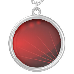 Abstract Industrial Red Necklace