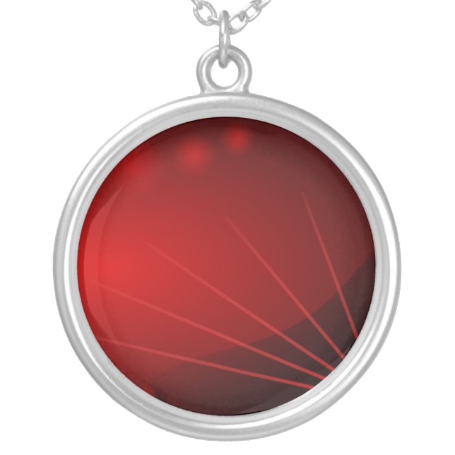 Abstract Industrial Red Necklace (Front)