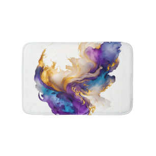 Abstract ink bath mat