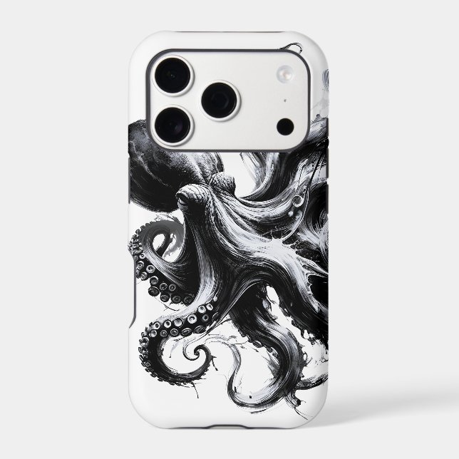 Abstract Ink Fluid Octopus Kraken Case-Mate iPhone Case (Back)