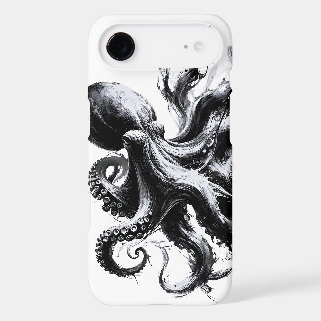 Abstract Ink Fluid Octopus Kraken Case-Mate iPhone Case (Back)