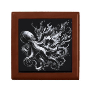 Abstract Ink Fluid Octopus Kraken Gift Box