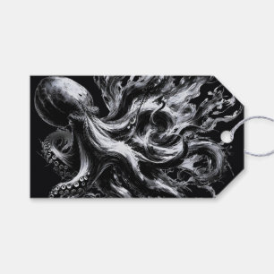 Abstract Ink Fluid Octopus Kraken Gift Tags