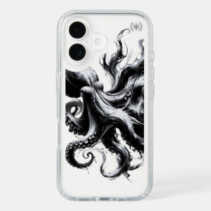 Abstract Ink Fluid Octopus Kraken iPhone 16 Case