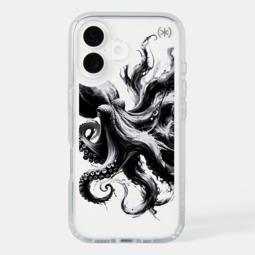 Abstract Ink Fluid Octopus Kraken iPhone 16 Case