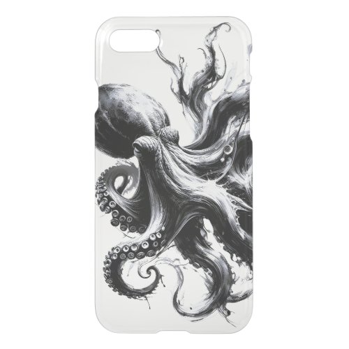 Abstract Ink Fluid Octopus Kraken iPhone SE/8/7 Case
