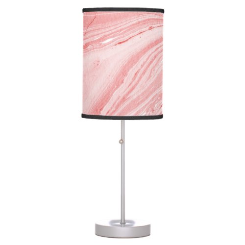 Abstract ink marble texture background table lamp