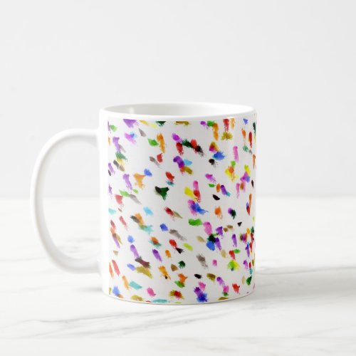 Abstract Ink Splatters Colorful Coffee Mug